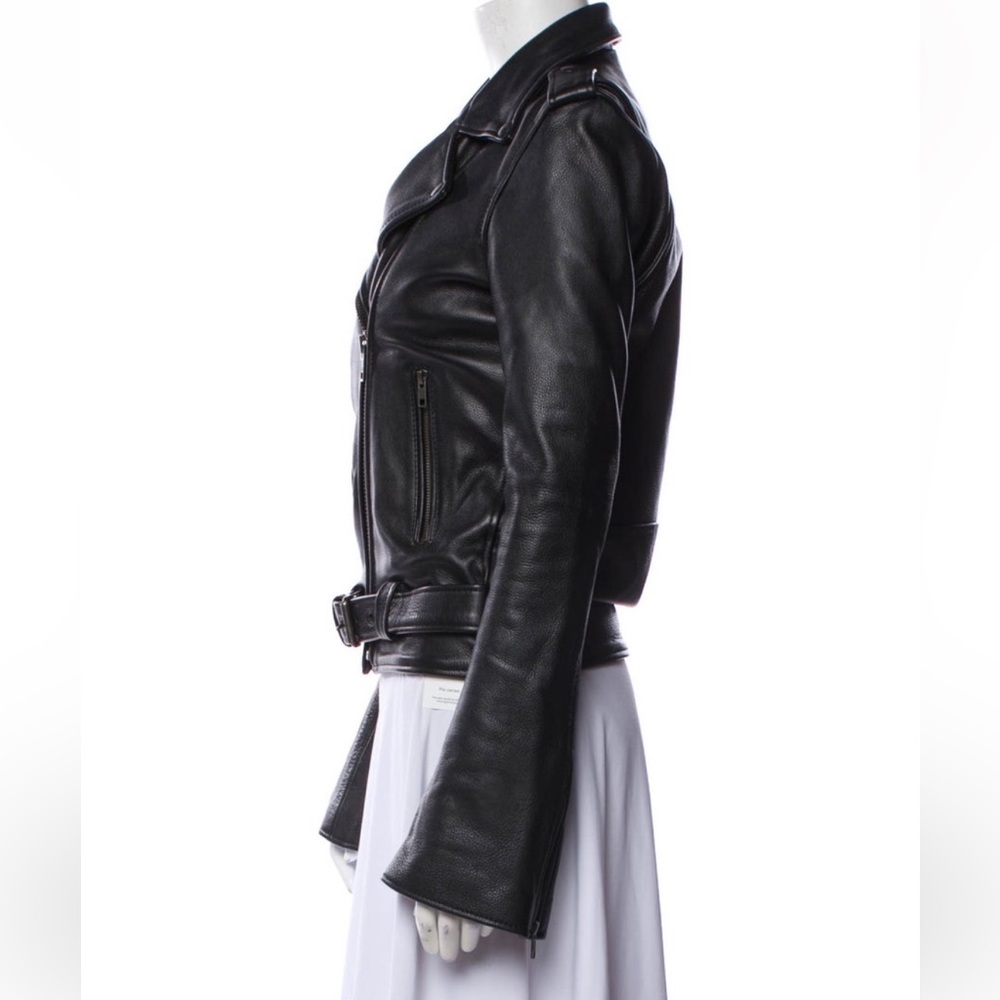 Understated leather jacket - Picture 3 of 5